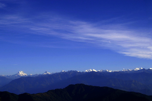 Masangang Mountain Range in Bhutan