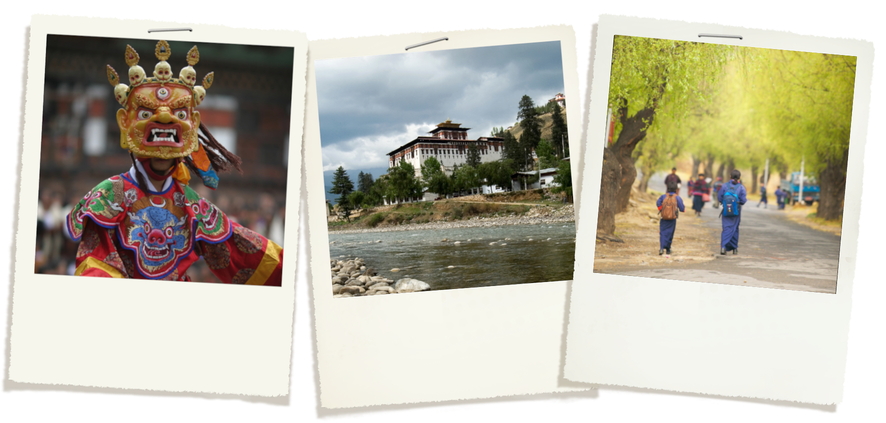Bhutan travel experiences collage